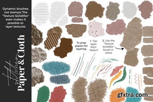 Alainajensen - Mixed Media Collage Brushes for Procreate