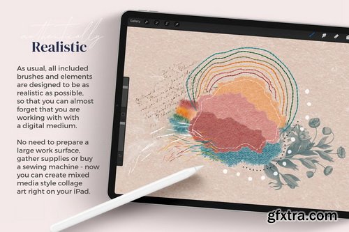 Alainajensen - Mixed Media Collage Brushes for Procreate