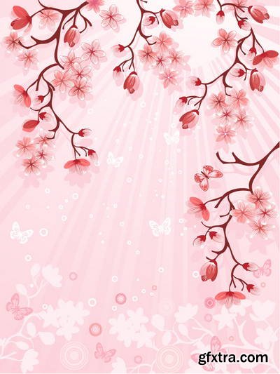 Sakura Flowers 25xEPS