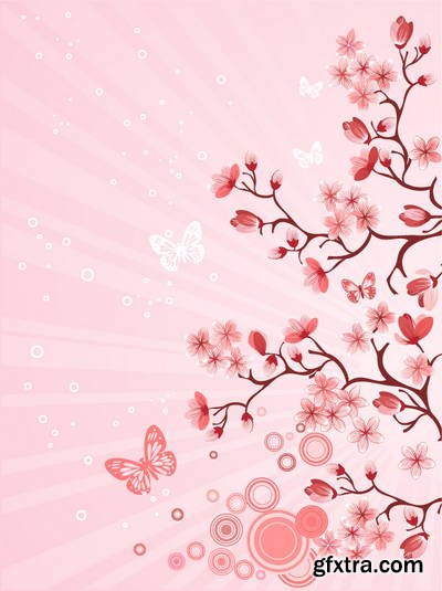 Sakura Flowers 25xEPS