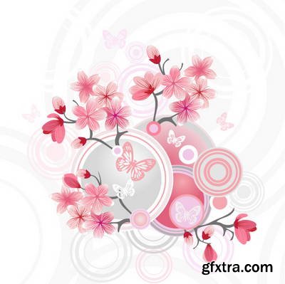 Sakura Flowers 25xEPS