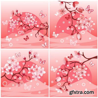 Sakura Flowers 25xEPS