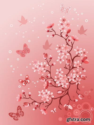 Sakura Flowers 25xEPS