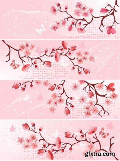 Sakura Flowers 25xEPS