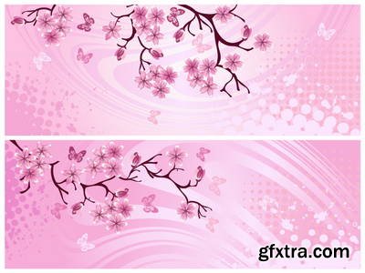 Sakura Flowers 25xEPS