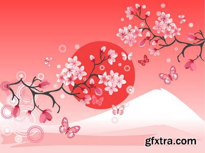 Sakura Flowers 25xEPS