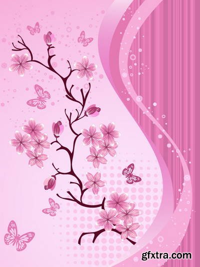 Sakura Flowers 25xEPS