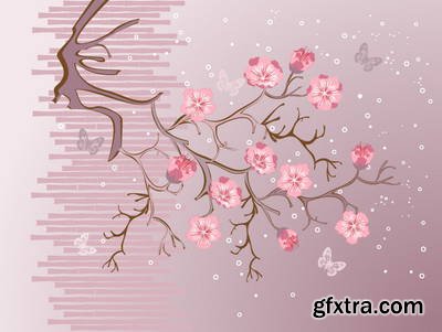 Sakura Flowers 25xEPS