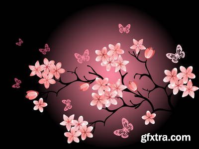 Sakura Flowers 25xEPS