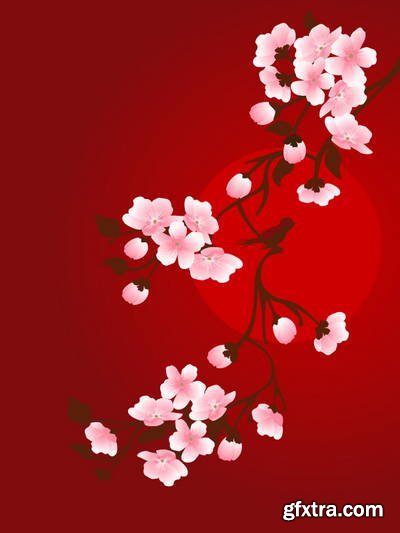 Sakura Flowers 25xEPS