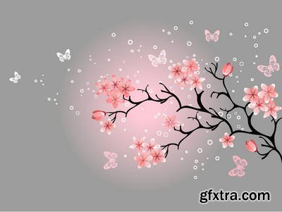 Sakura Flowers 25xEPS