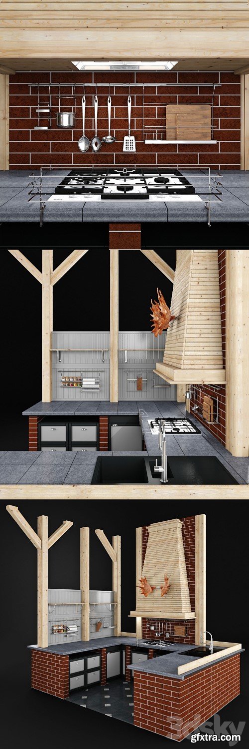 3dsky Pro - Stewed kitchen