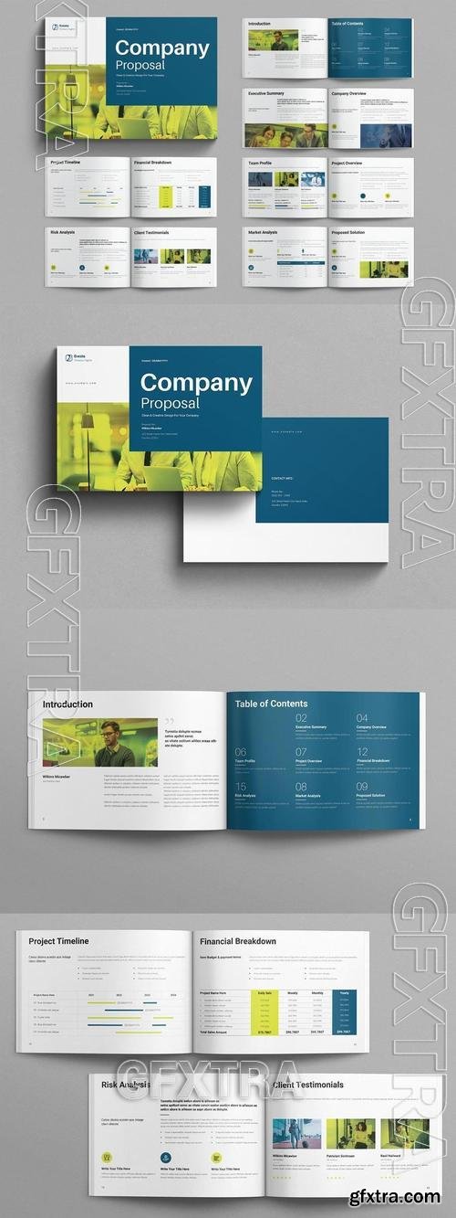 Company Proposal Template Landscape CTBE64A Company Proposal Template Landscape CTBE64A