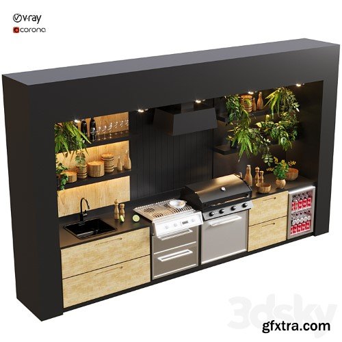 3dsky Pro - outdoor kitchen 78