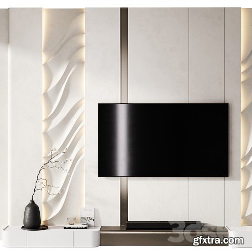 3dsky Pro - TV wall with soundbar 002