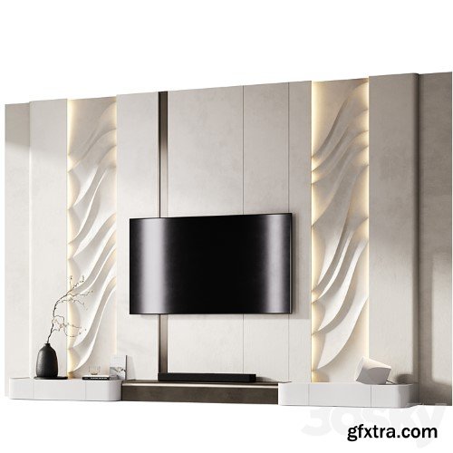3dsky Pro - TV wall with soundbar 002