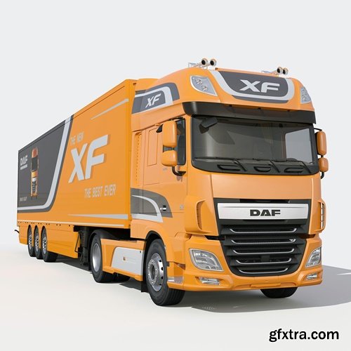 Turbosquid - Truck DAF XF model