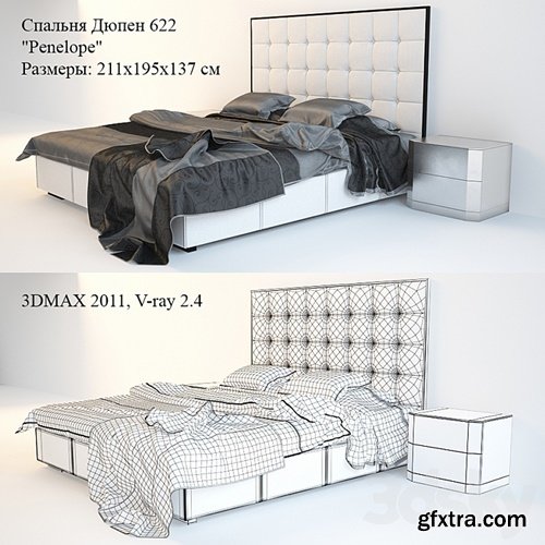 3dsky Pro - Bed 622 Penelope, Stand M-102 (Dupen)