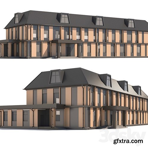 3dsky Pro - Two-story municipal building.