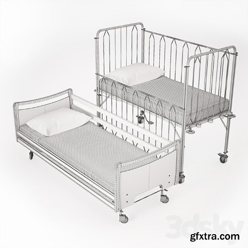 3dsky Pro - Ambulatory bed, adult, nursery.
