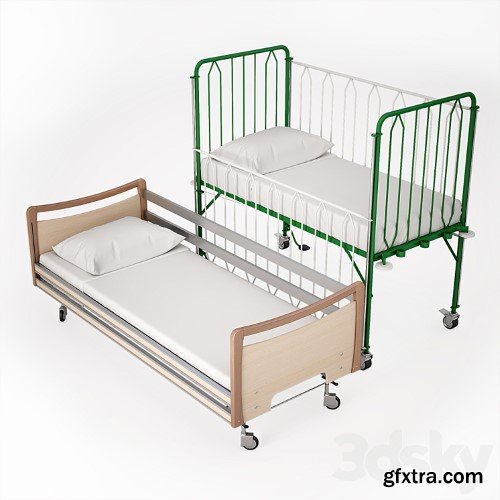 3dsky Pro - Ambulatory bed, adult, nursery.