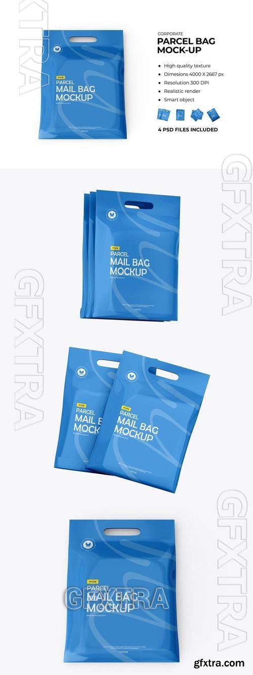 Plastic Carry Bag With Handle Mockup DWUFR8C