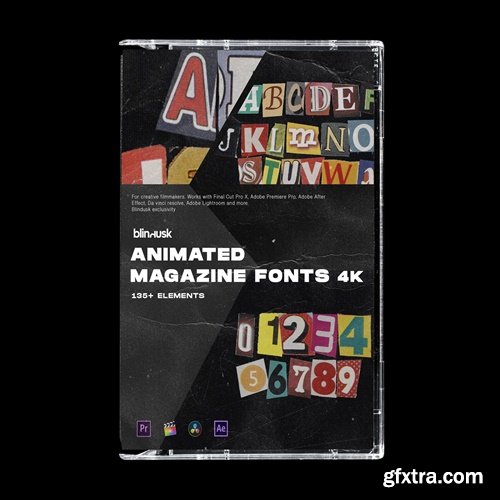 Blindusk - ANIMATED MAGAZINE FONTS Blindusk - ANIMATED MAGAZINE FONTS