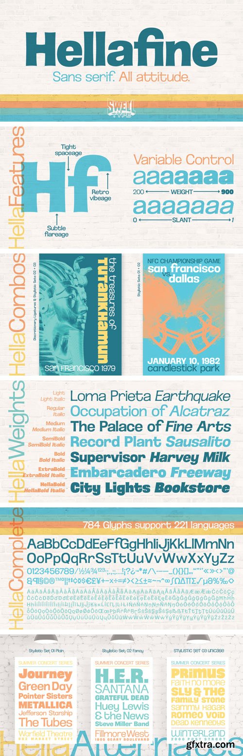 Hellafine Font Family