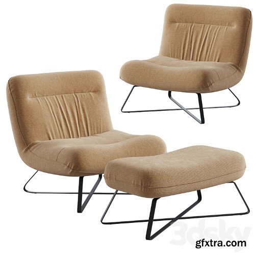 3dsky Pro - Linen armchair, Helma