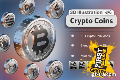 IconScout - Crypto Coin 3D Icon Pack