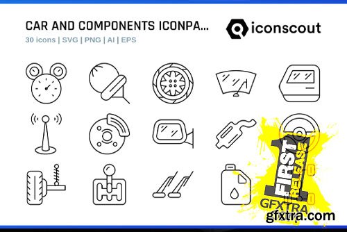 IconScout - Car And Components Icon Pack