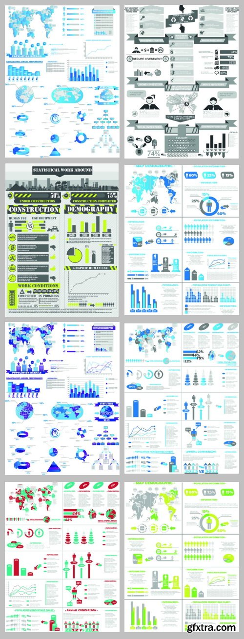 Infographics Collection Vol.1, 25xEPS