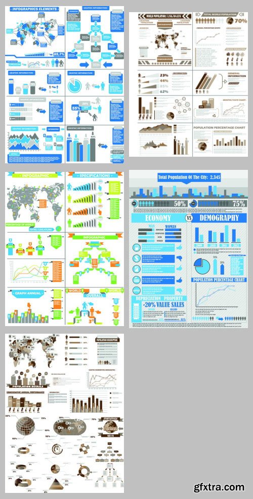 Infographics Collection Vol.1, 25xEPS