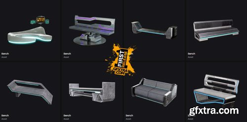 LeartesStudios - Cyberpunk Benchs