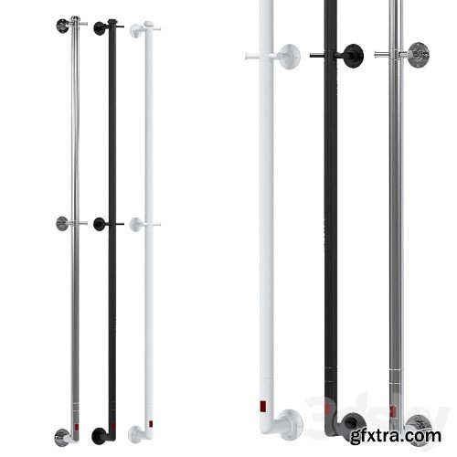 3dsky Pro - Electric heated towel rail Margaroli Arcobaleno 616CRB-1650 chrome