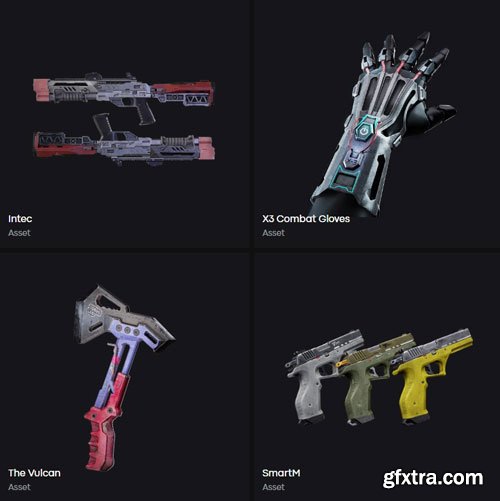 LeartesStudios - 3D Assets Weapons
