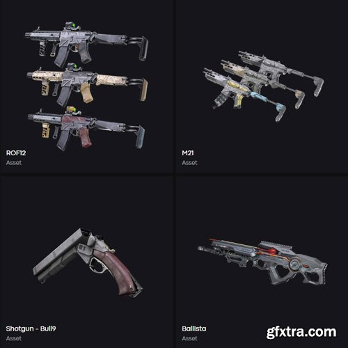 LeartesStudios - 3D Assets Weapons LeartesStudios - 3D Assets Weapons