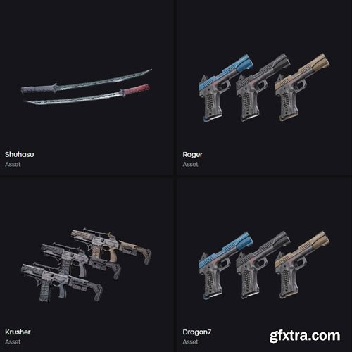 LeartesStudios - 3D Assets Weapons LeartesStudios - 3D Assets Weapons