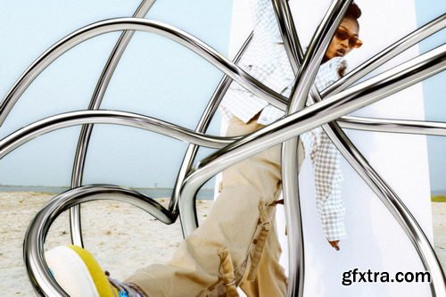 Saintricchi - Chrome Knots - 3D PNG Shapes