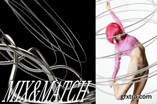 Saintricchi - Chrome Knots - 3D PNG Shapes