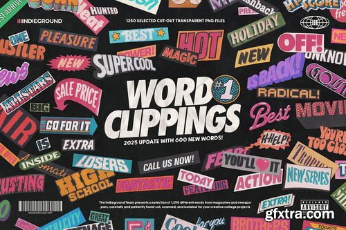 CreativeMarket - Word Clippings 2025 UPDATE - 6791430