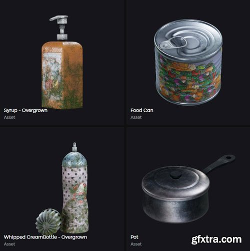 LeartesStudios - Collections Post Apocalyptic Diner Restaurant Props