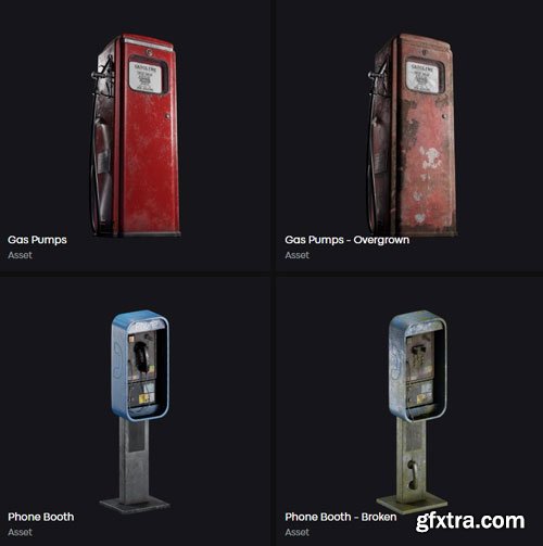 LeartesStudios - Collections Post Apocalyptic Diner Street Props