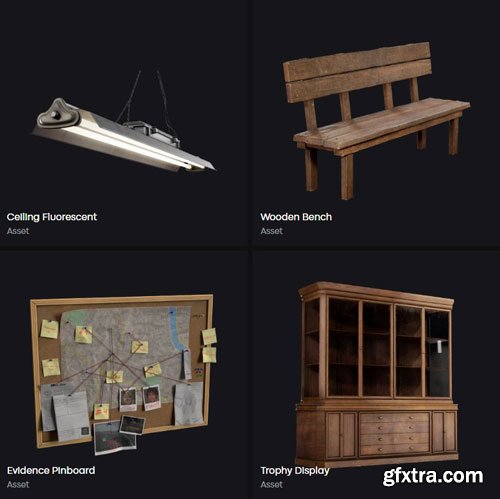 LeartesStudios - Retro Police Station Furnitures