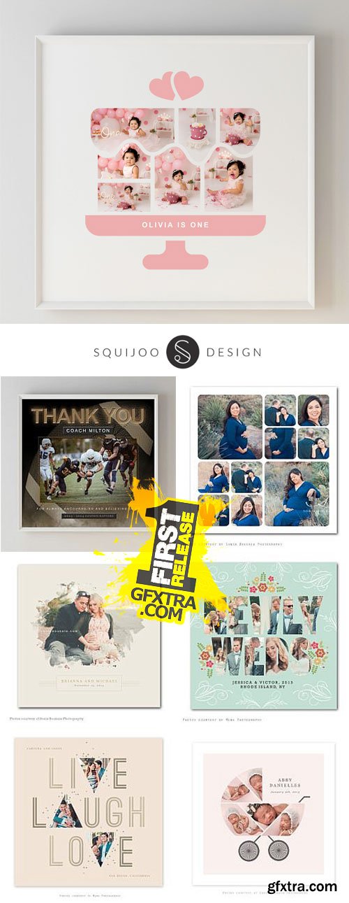 Squijoo - Collages & Boards - 20 x 20 89xPSDs