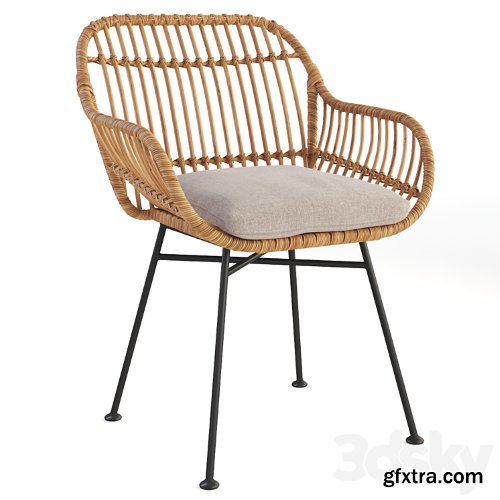 3dsky Pro - Bay Isle Bushnell 3 Piece Rattan Seating Group