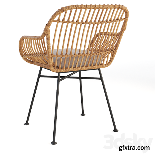 3dsky Pro - Bay Isle Bushnell 3 Piece Rattan Seating Group