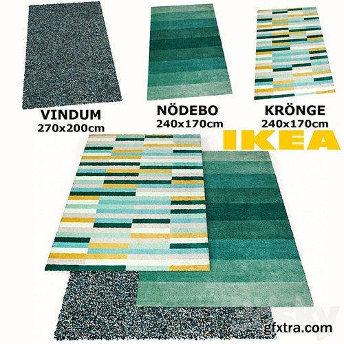 3dsky Pro - IKEA RUGS SET (VINDUM, KRONGE, NODEBO)