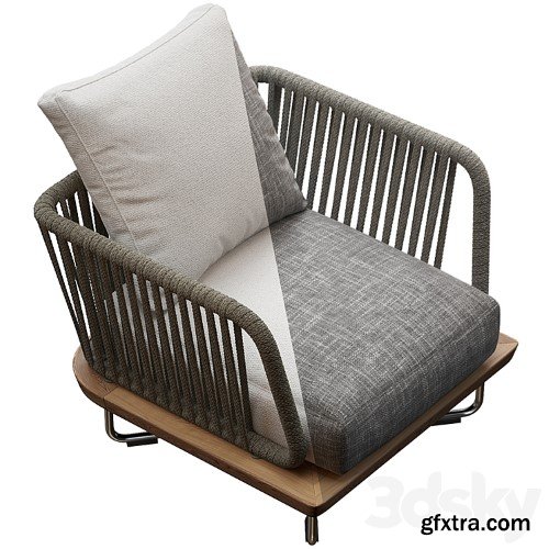 3dsky Pro - Sunray armchair Minotti outdoor