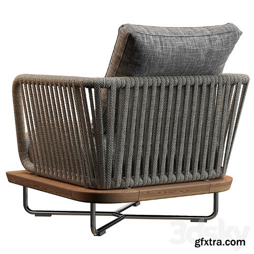 3dsky Pro - Sunray armchair Minotti outdoor